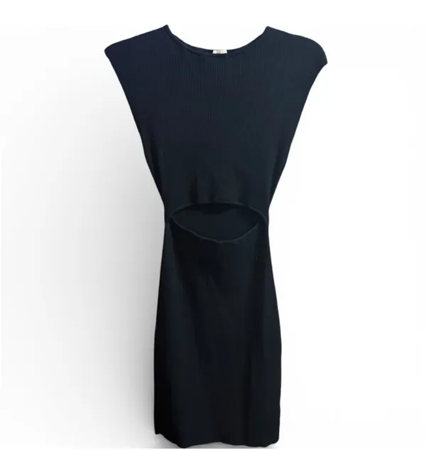 Aritzia Wilfred Free Ribbed Cutout Mini Dress - Image 2