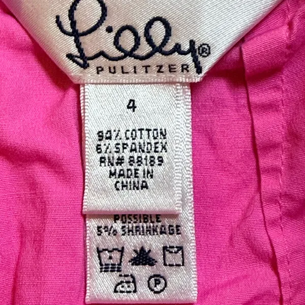 💖 Lilly Pulitzer Preppy Pink Tennis Skort | Lime Green Trim | Size 4 - Image 8