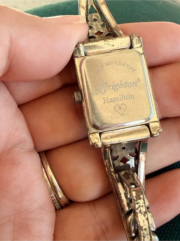Brighton Hamilton Silver Plated Filigree Butterfly Heart Watch Untested As‎ Is - Image 7