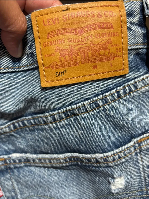 LEVI’S 501 size 30 button fly cut-off women’s shorts - Image 6