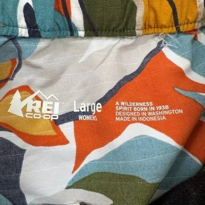 REI Co-op Active Shorts Colorful Print Drawstring Lightweight Womens Large - Image 5