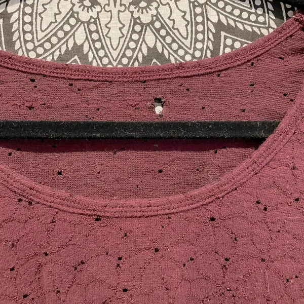 American Eagle Long Sleeve Maroon Top - Image 2
