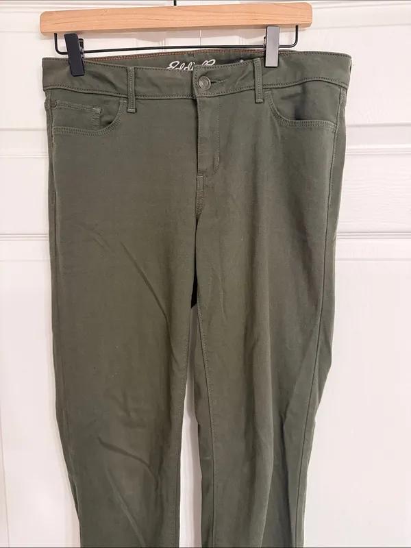 EDDIE BAUER Olive Green Women's Jeans - Image 5