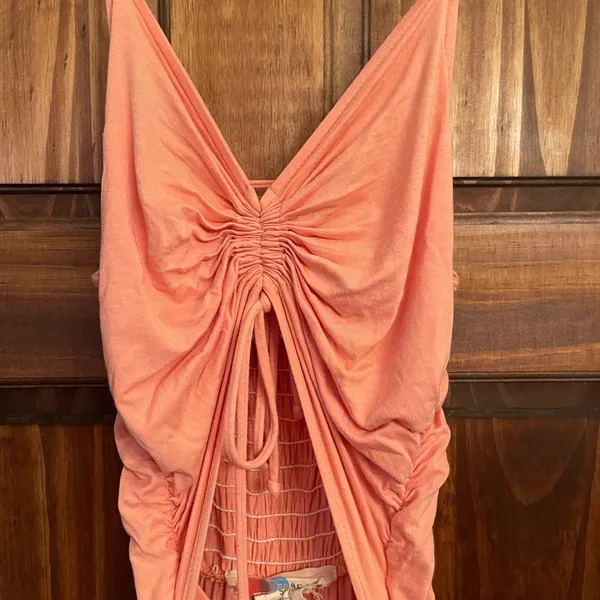 Free People FP Beach Weekend Chill-Out Ruched Harem Cut Out Jumper jumpsuit S - Image 7