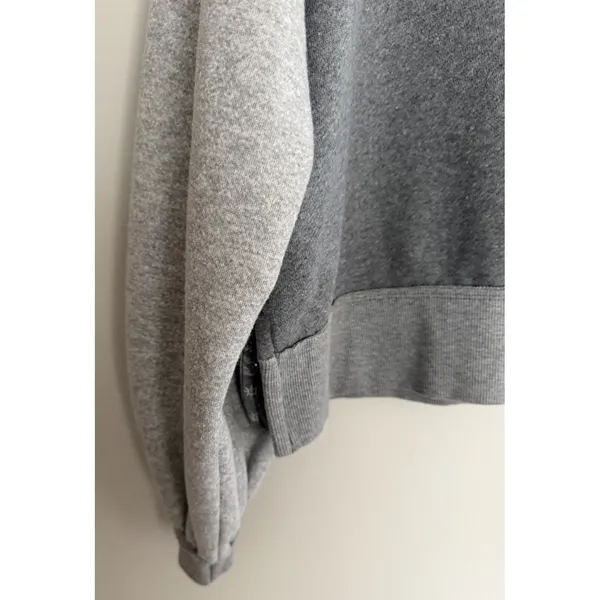 We The Free x Free People Kassey Half Zip Sweatshirt Two Tone Gray Size Small - Image 9