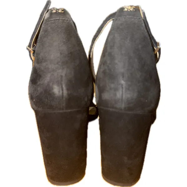 Sam Edelman Odila Womens Sandals Black Scalloped Ankle Strap Heel 10M - Image 3