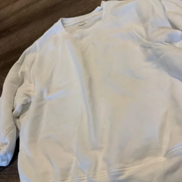 Aerie White Crewneck Pullover - Image 2