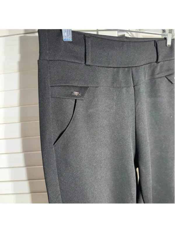 New Mix Black career office ponte pants stretchy resort cruise cocktail goth alt travel - Image 9