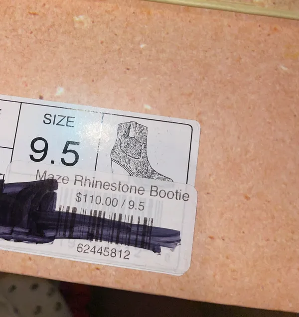 Rhinestone Boots Size 9.5 - Image 3