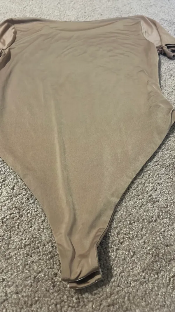 Boohoo Tan Colored Body Suit - Image 3
