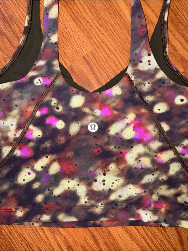 lululemon athletica Purple Multi Abstract Crop Tank - Image 4