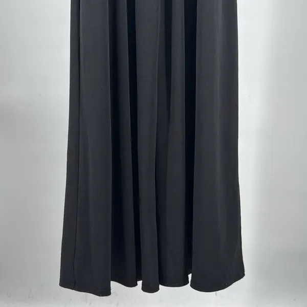 Papaya Black stretchy wide leg adjustable strap Jumpsuit romper M layering party - Image 10