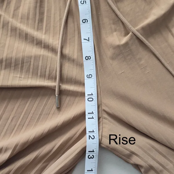 Brown Wide Leg Accordion‎ Beach Resort Flowy Vacation Lock & Love Pants Small - Image 7