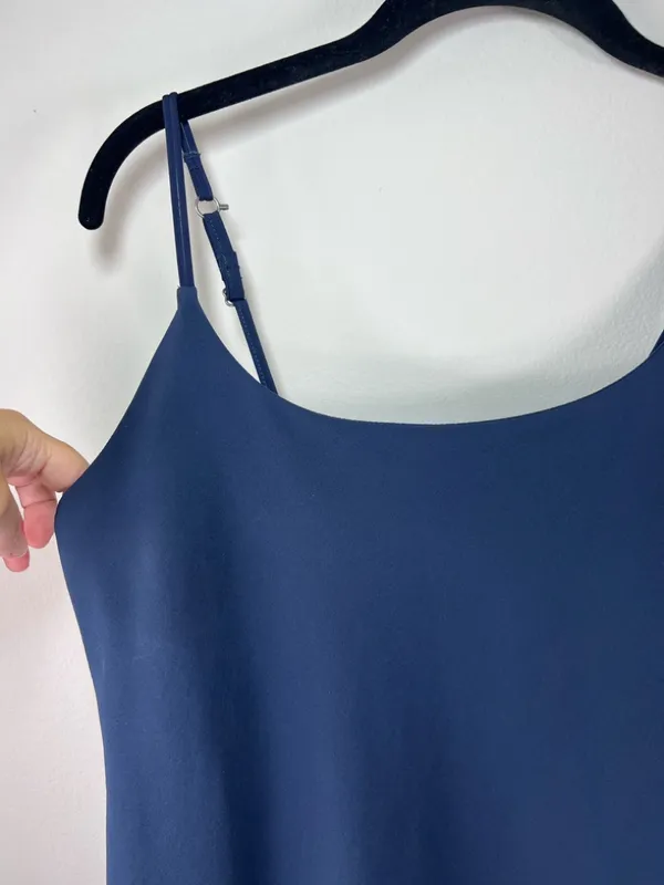 Abercrombie & Fitch Traveler Mini Dress Navy Lined Stretchy Golf Pickleball Sz M - Image 4