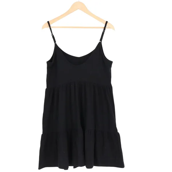 Wild Fable Tank Top Womens XL Black Pleated Stretch Scoop Neck Spaghetti Strap - Image 4