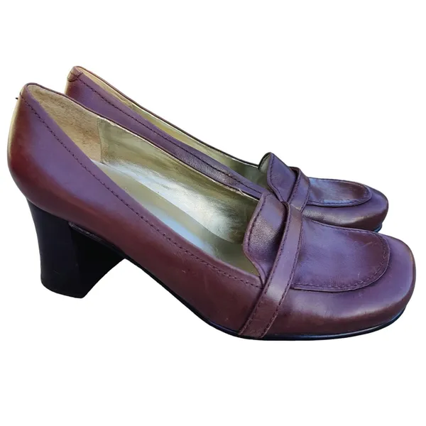 Vintage brown nine west Y2K pumps sz 6 - Image 3