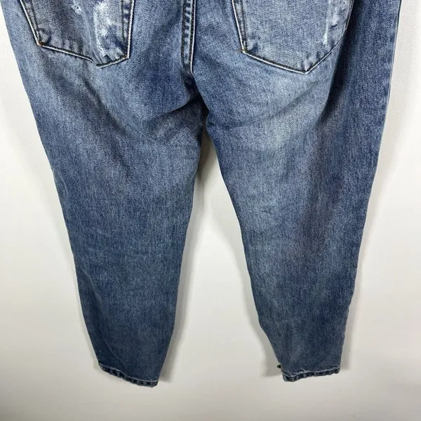 One By One Teaspoon Trashed Free Birds Distressed Low Rise Medium Wash Jeans 24‎ - Image 8