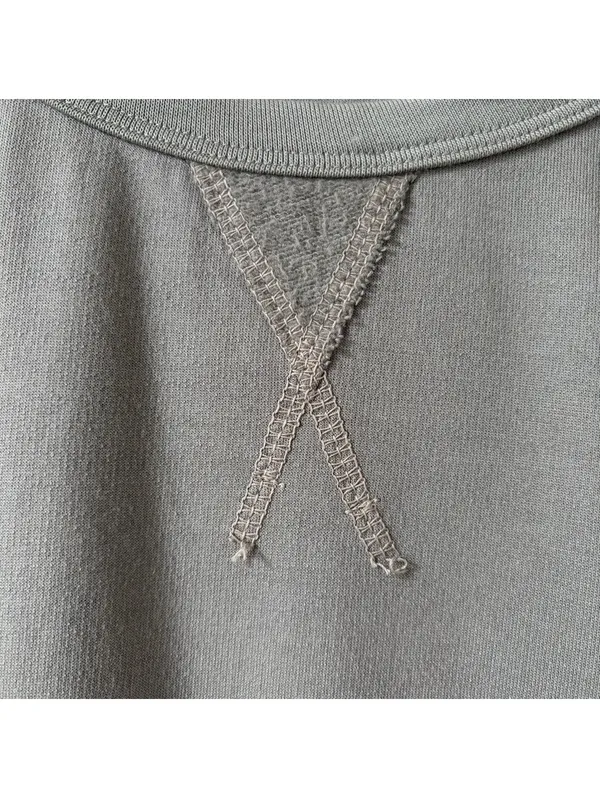 American Giant Crewneck Sweatshirt Size Small Gray Blue Minimalist Casual Cotton - Image 3
