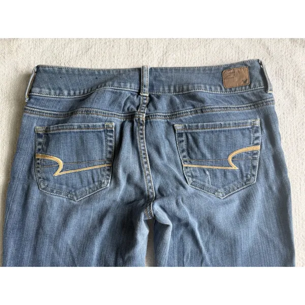 Y2K‎ American Eagle Womens Jeans Size 6 Short Artist Stretch Flare Low Rise - Image 10