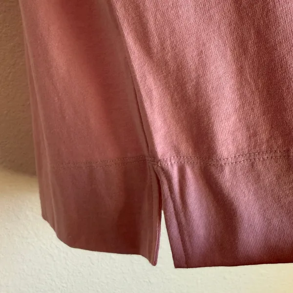 NWT Everlane The Oversized Rugby Polo Shirt Pink Purple‎ Organic Cotton XS - Image 6