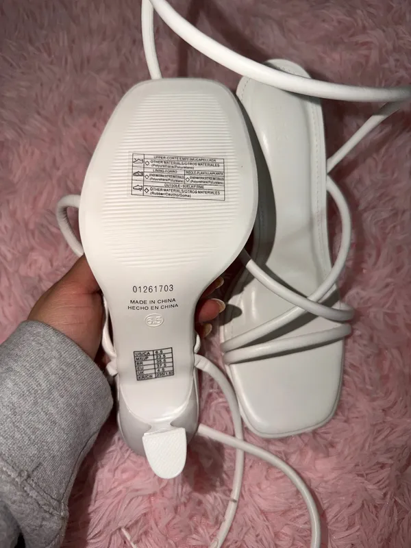 Heels White Size 6.5 - Image 2
