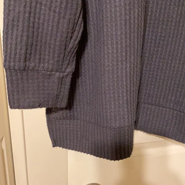 New Zenana gray waffle thermal tunic top, size 1X - Image 3