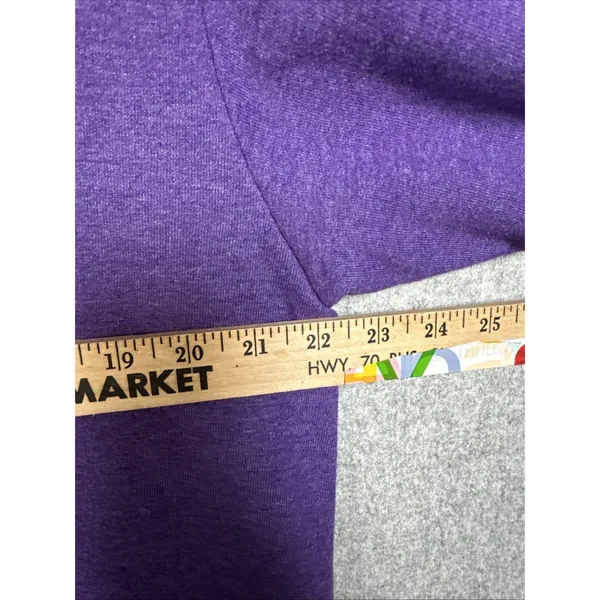 Hanes Womens Sweatshirt Comfort Blend‎ Purple Large Long Sleeve Cotton Blend - Image 7