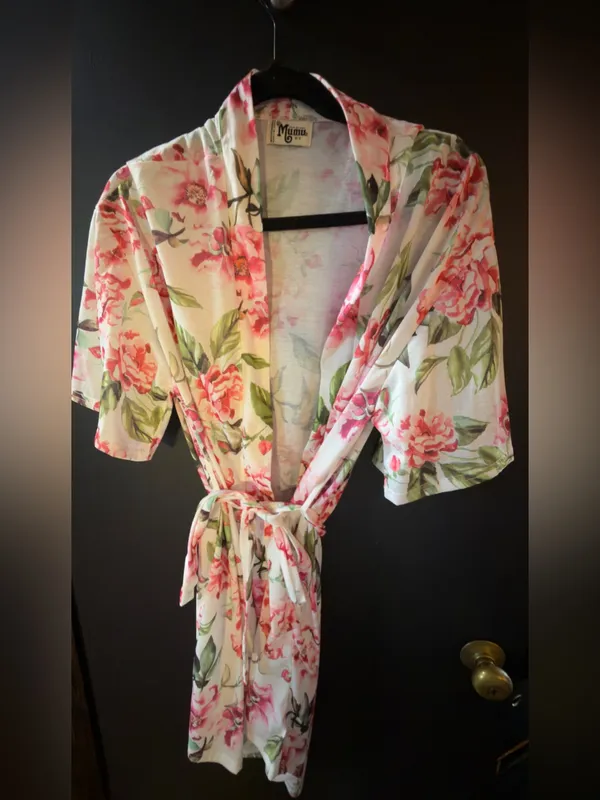 Show Me Your MuMu Floral Pink & Green Robe - Image 6