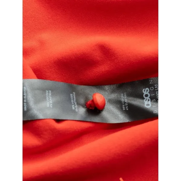 ASOS DESIGN - Cowl Neck Cut Out Back Detail Mini Dress - Image 9