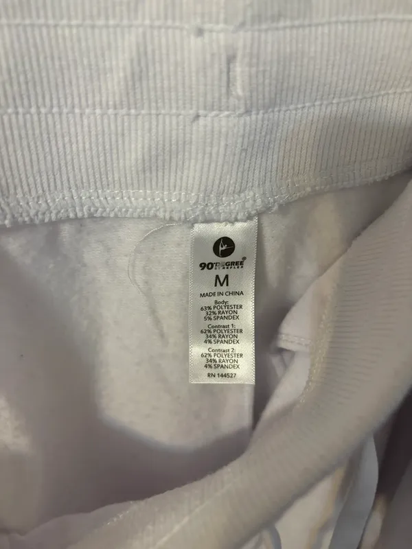 White joggers Size M - Image 2
