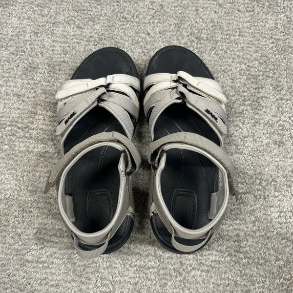 Teva Tirra Sandals Womens 8 Gray Shock Pad Strappy Water Hiking - Image 6