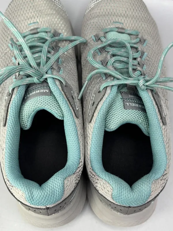 Merrell Fly Strike Trail Running Shoes Womens 9.5 Teal Gray Round Toe J067238W - Image 5