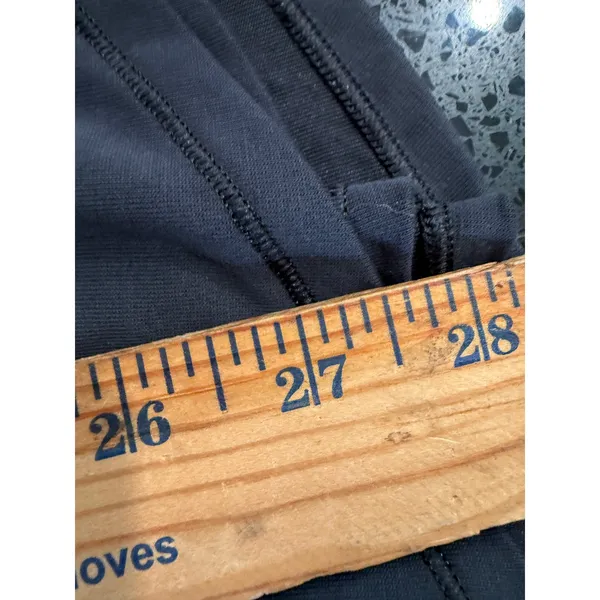 Lululemon Womens Black Long Sleeve Relaxed High-Low Hem Top Crew Neck 3409‎ - Image 6
