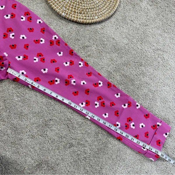 Boden Women’s Sorrento Kensington Floral Pants Trousers Mid Rise Stretch Pink 6R - Image 16