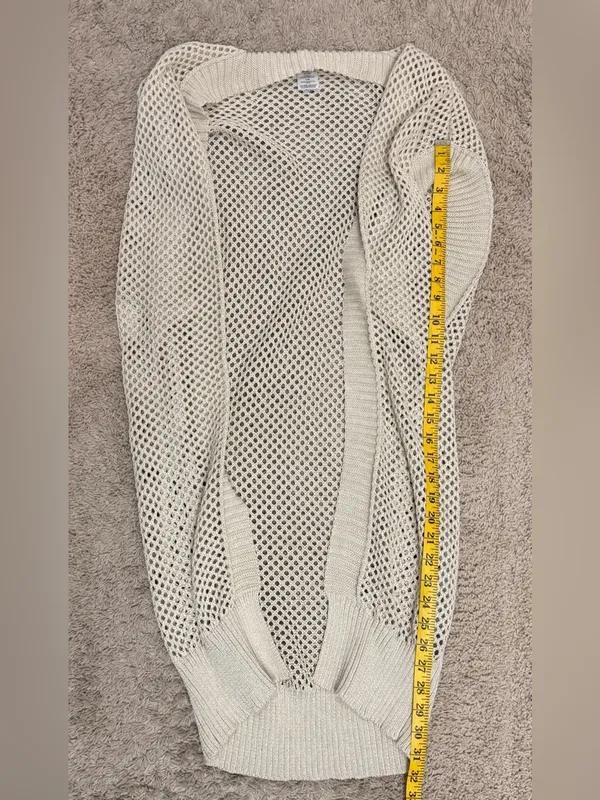 Time and Tru Women’s open front crotchet Ruana size XL - Image 12
