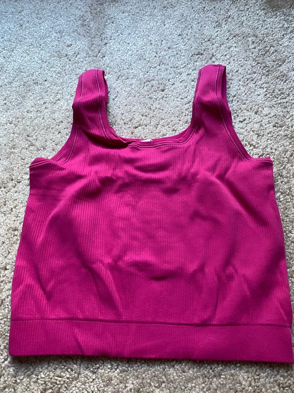 Athleta Pink Ribbed Tank Top - Image 2