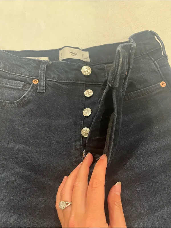 Mango MNG Denim "Gisele" Slim Straight Jeans - Size 4 - Image 2
