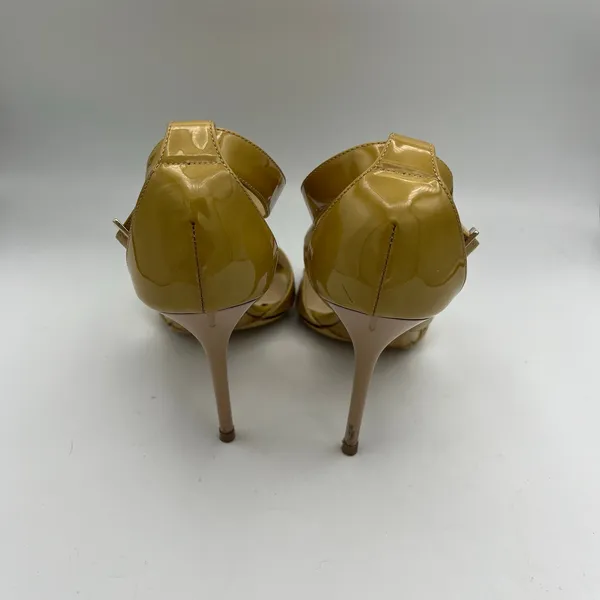 Jimmy Choo Women's Lottie Patent Leather Stilettos Mustard Yellow Size 38 1/2 - Image 4