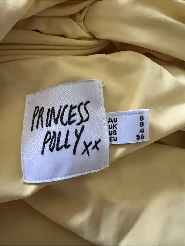 PRINCESS POLLY Kassanda Mini Dress Yellow Size 4 - Image 12
