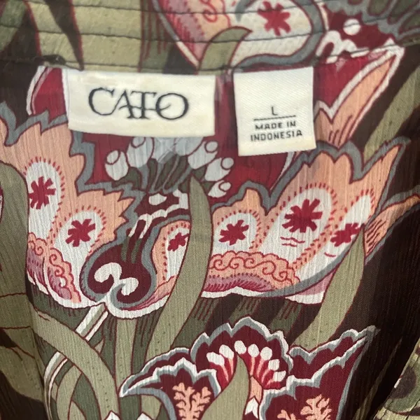 Cato Blouse for Women Floral print Size L - Image 3
