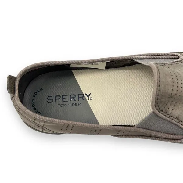 Sperry Top Sider Sailor Twin Gore Grey Perforated Slip On Sneaker Women’s Size 8 - Image 8
