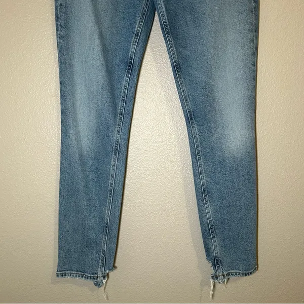AGOLDE Nico High Rise Button Fly Slim Fit Denim Jeans Women’s Size 25 - Image 5