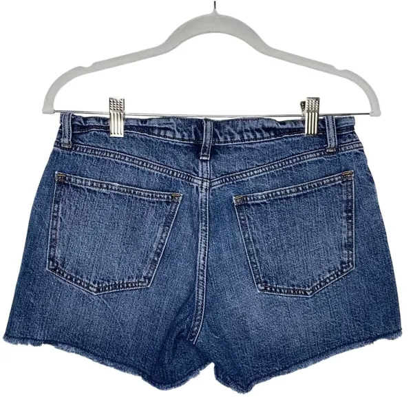 GAP Destroyed Distressed 3 Inch Cutoff Denim Jean Shorts Size 27T Indigo Blue - Image 10