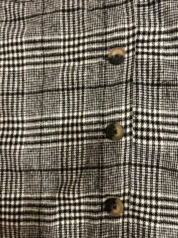 Millenium Plus Size 3X Autumn Essential Black & White Plaid Button - Image 12