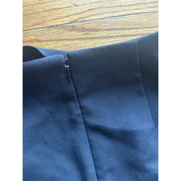 Gianni Bini Black Sleek Chic High-Rise Wrap Skirt Zip Front Size 2 - Image 5