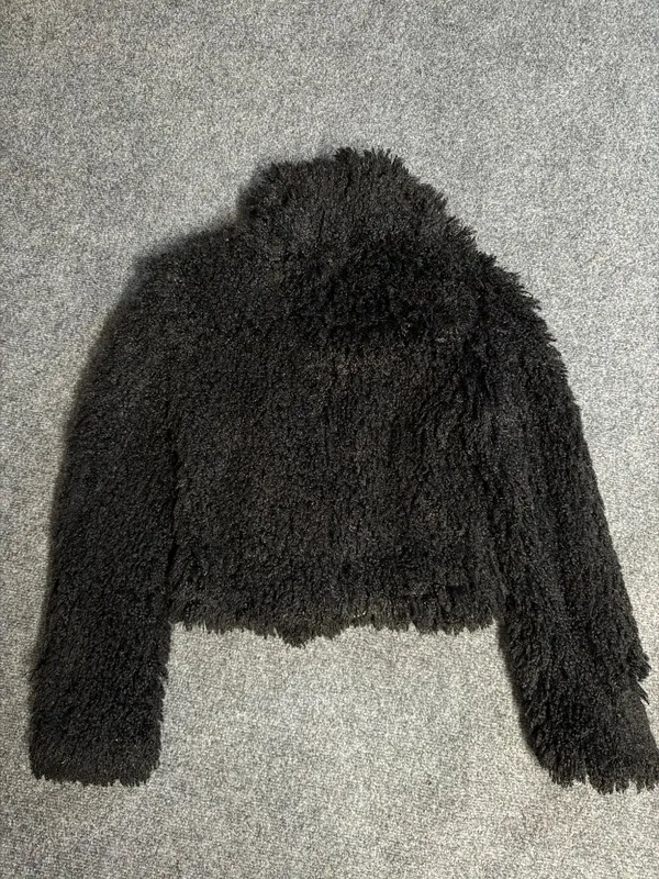 Bar III Black faux fur jacket - Image 3