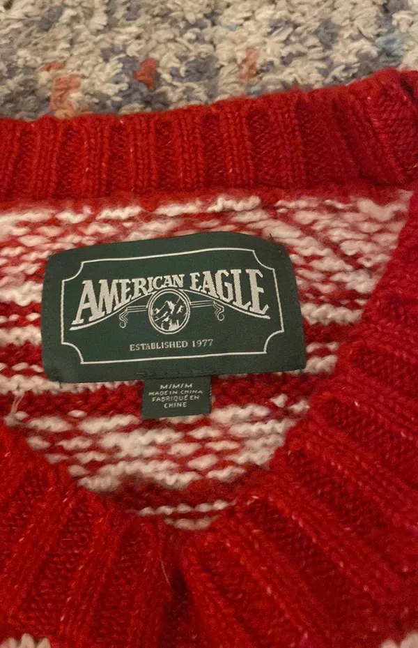 American Eagle Outfitters Red Sweater - Image 2