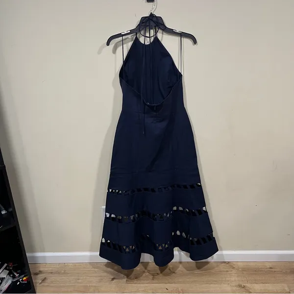 NWT Alexis JANESSA DRESS size medium navy blue A-Line women’s - Image 9