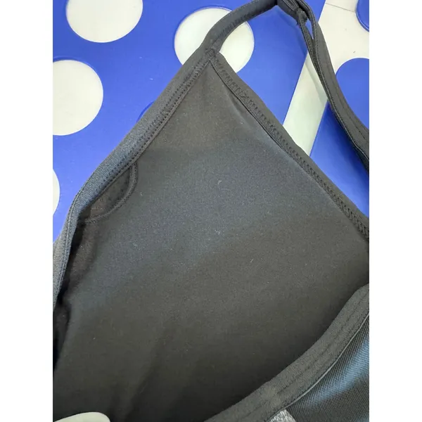 Athletic Works‎ Sports Bra Medium Gray Black Minimalist Activewear Athleisure - Image 7