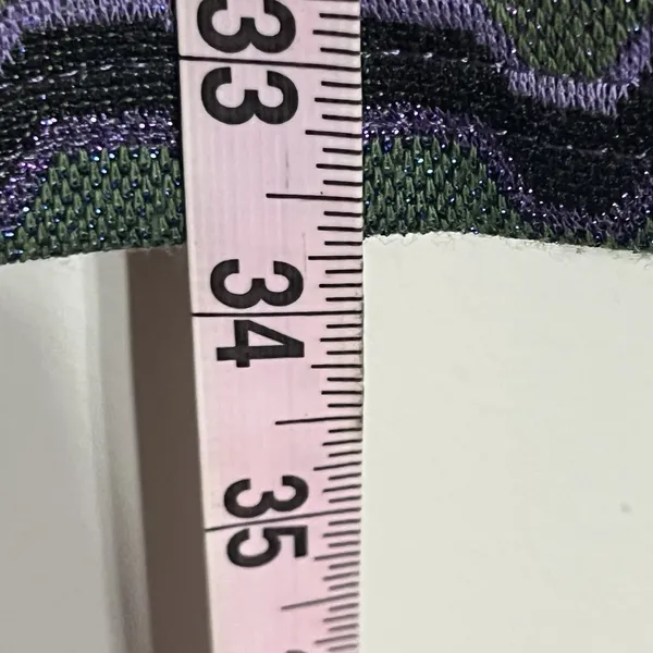 Zara Women's Purple Green Black Chevron Y2K‎ 90s Retro Lace Up Mini Dress Medium - Image 11